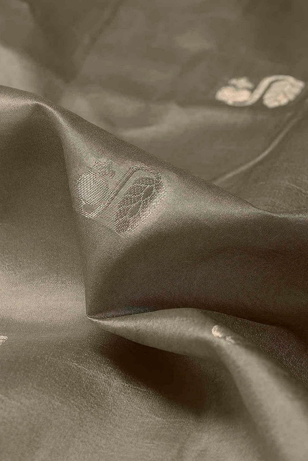 Beige Banarasi Raw Silk Saree