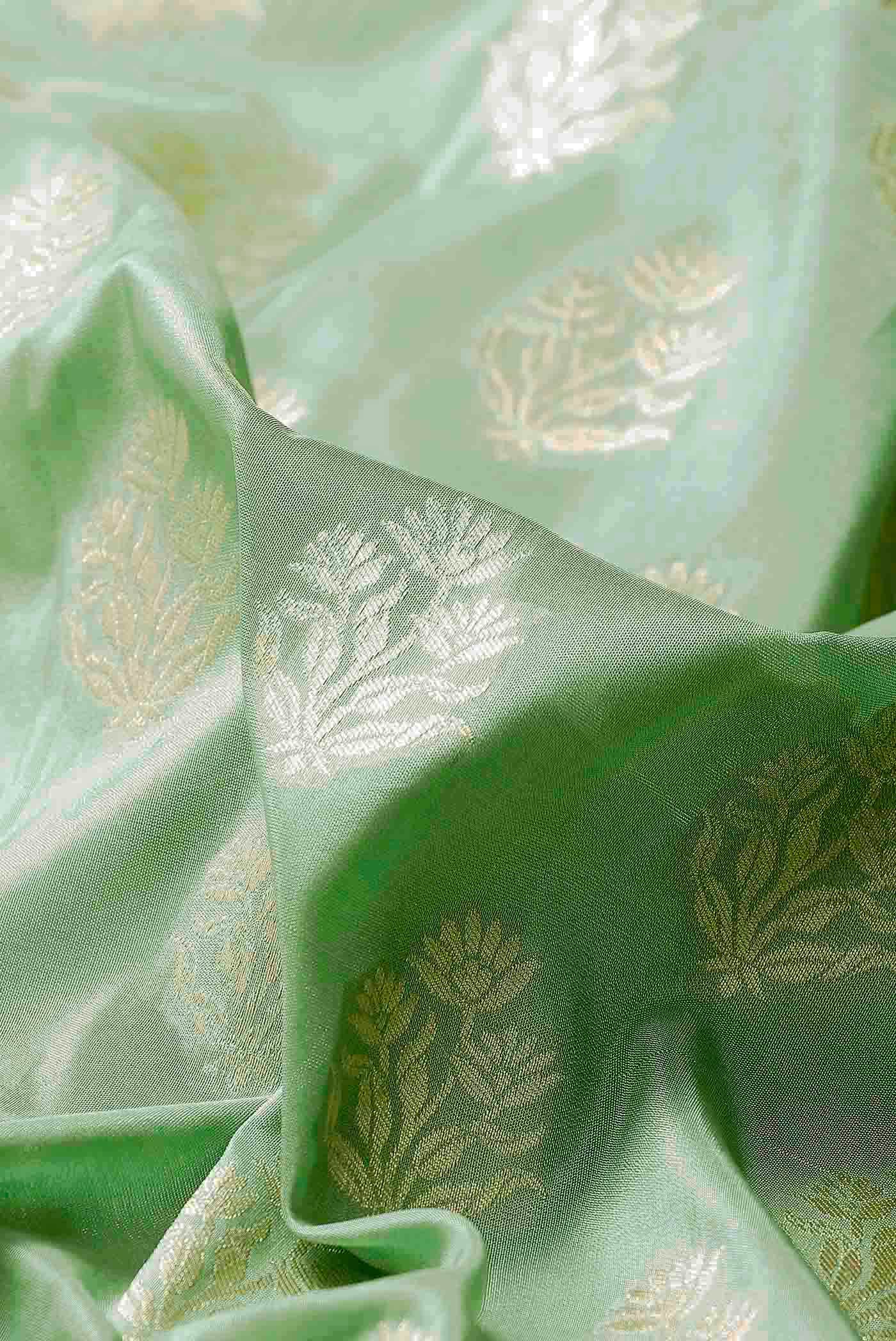 Green Banarasi Silk Saree