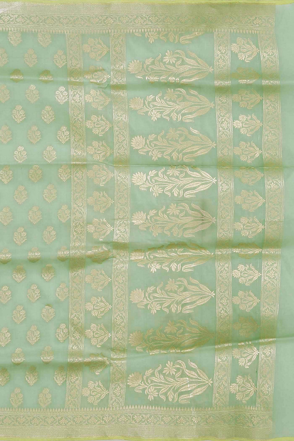 Green Banarasi Silk Saree