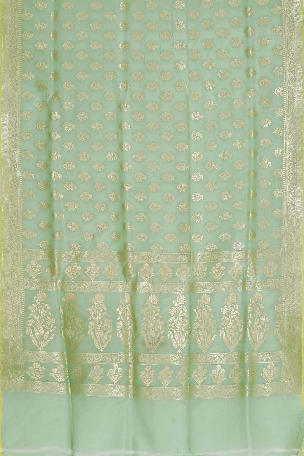 Green Banarasi Silk Saree