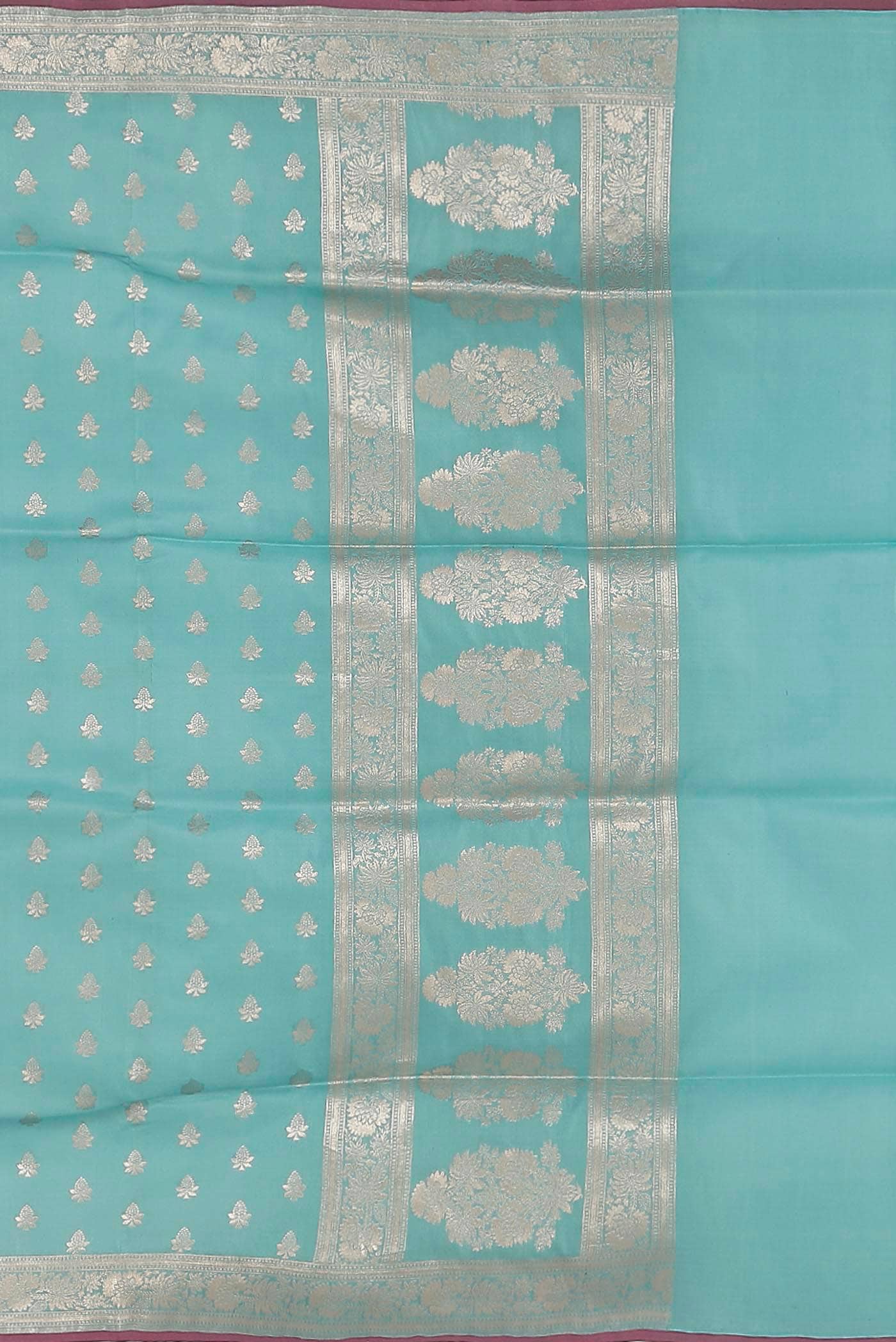 Blue Banarasi Silk Saree