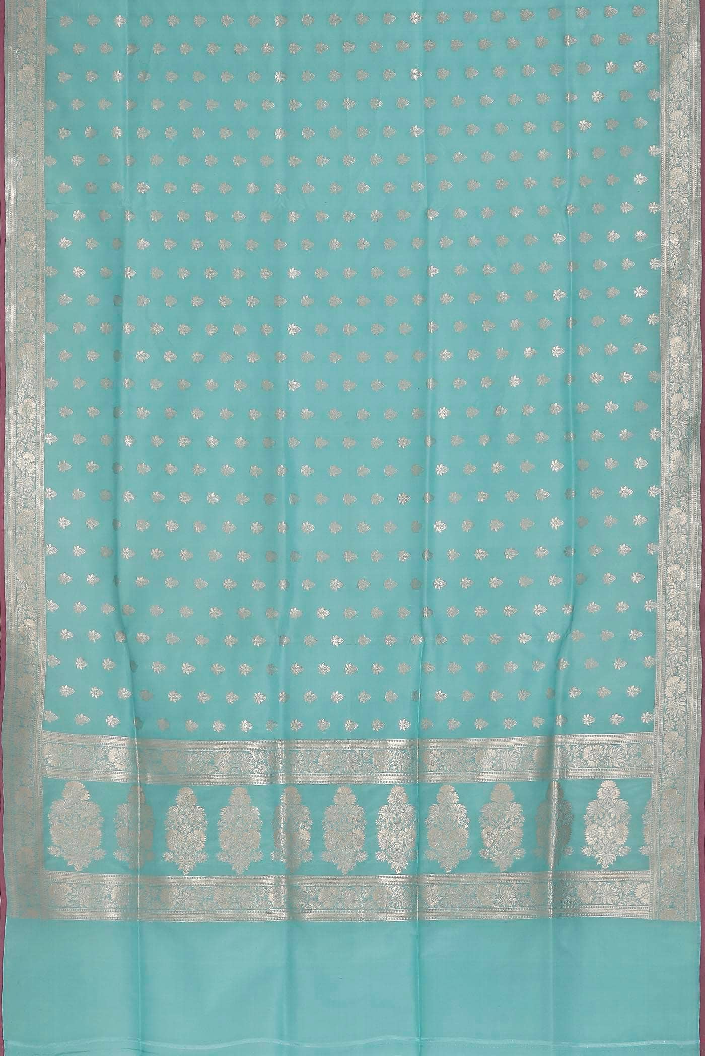 Blue Banarasi Silk Saree