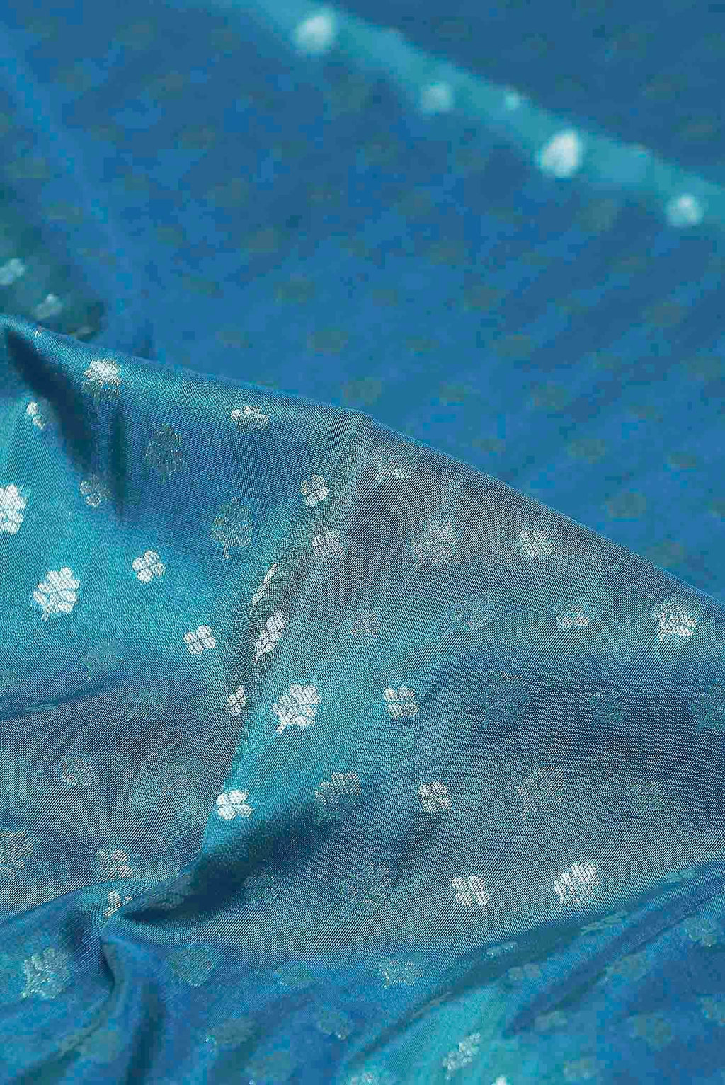 Blue Banarasi Silk Saree