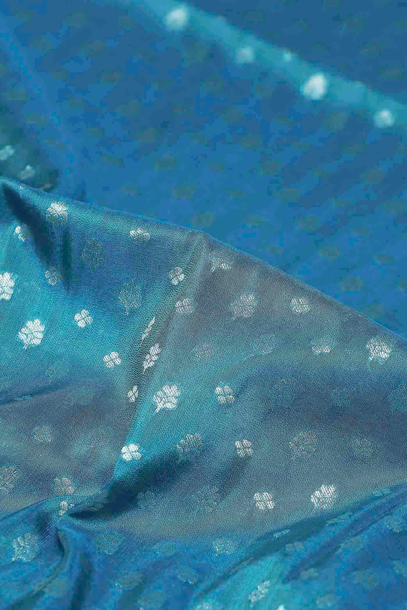 Blue Banarasi Silk Saree