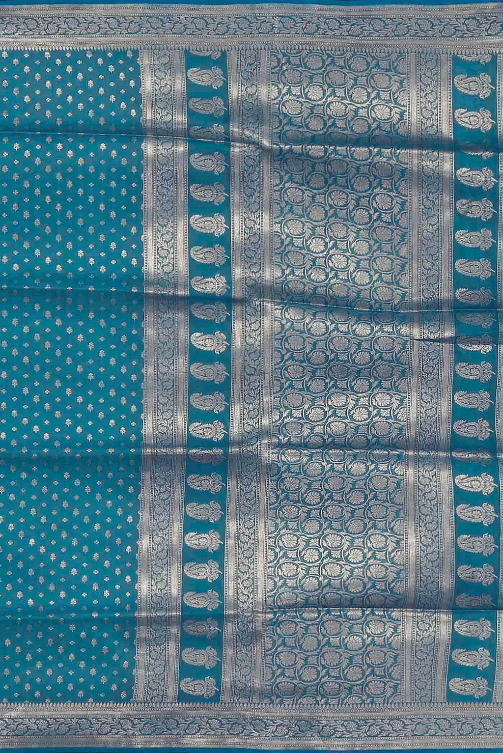 Blue Banarasi Silk Saree