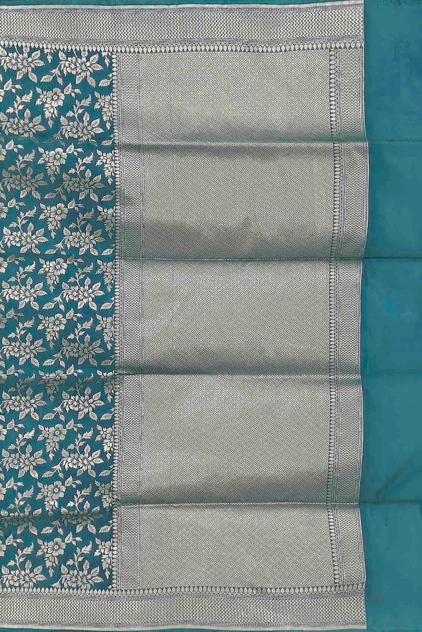 Blue Banarasi Silk Saree