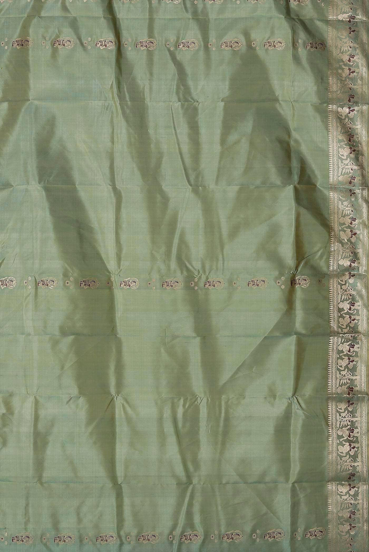 Green Baluchari Silk Saree