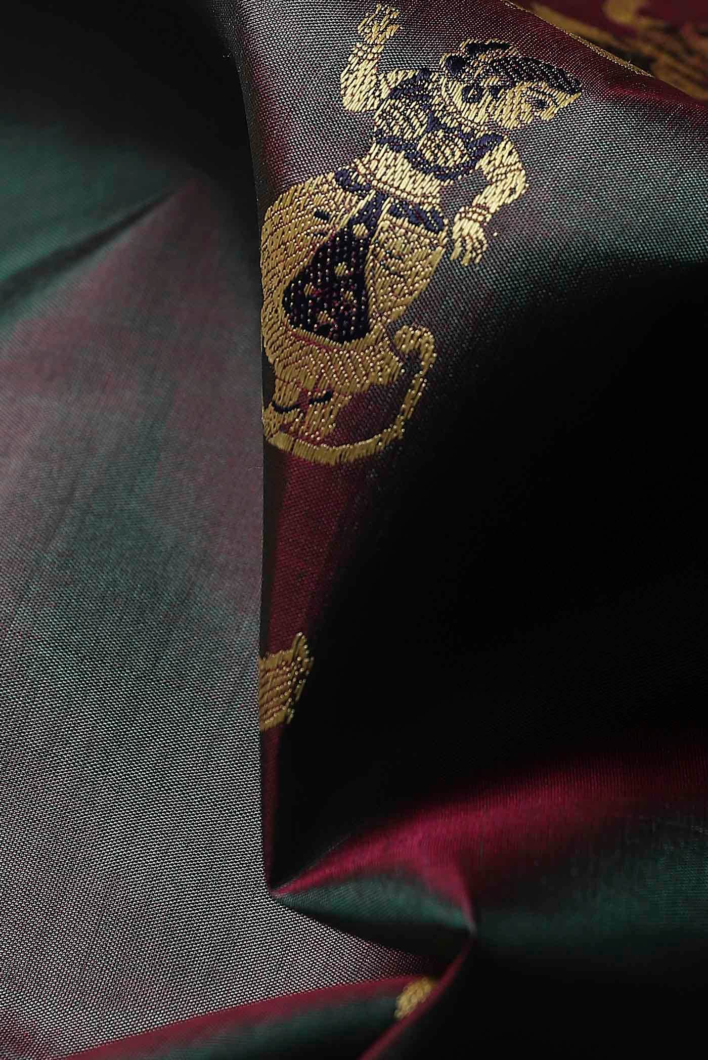 Green Baluchari Silk Saree