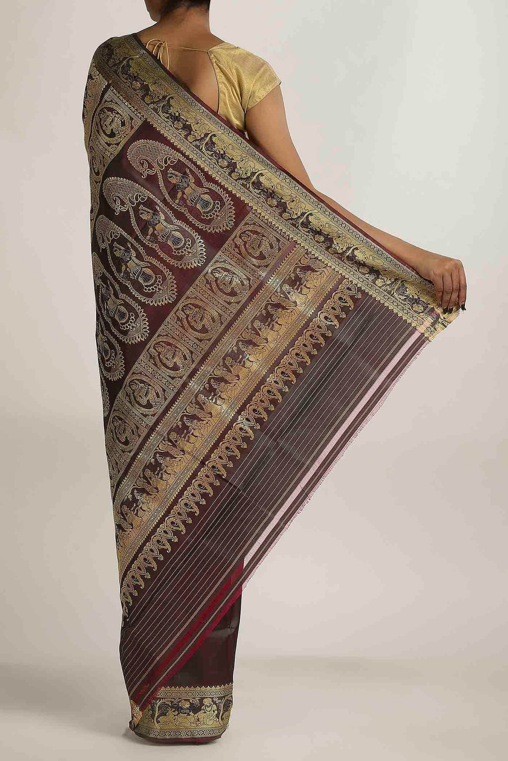 Green Baluchari Silk Saree