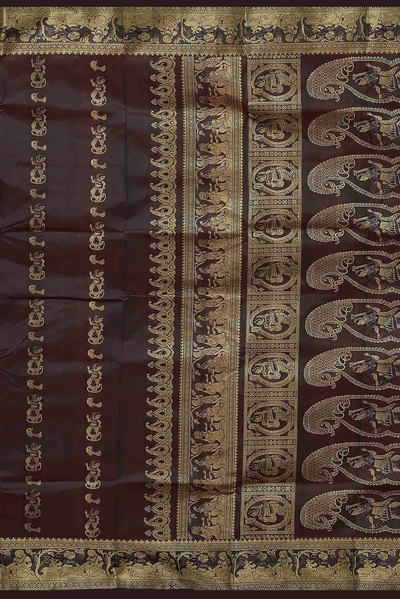 Green Baluchari Silk Saree
