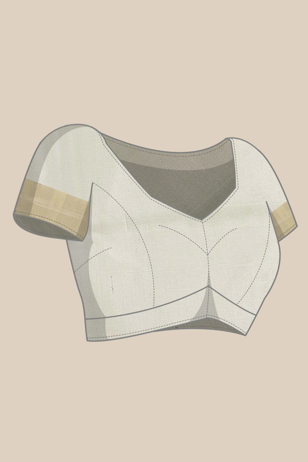 Off White Rajkot Patola Silk Saree