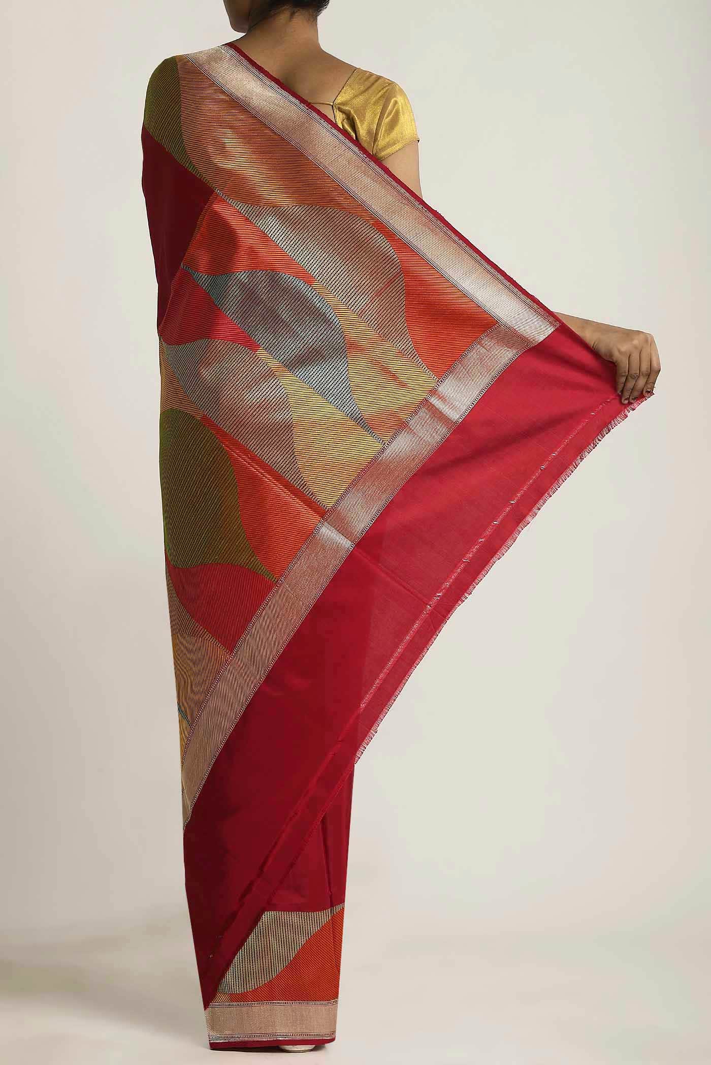 Red Banarasi Silk Saree