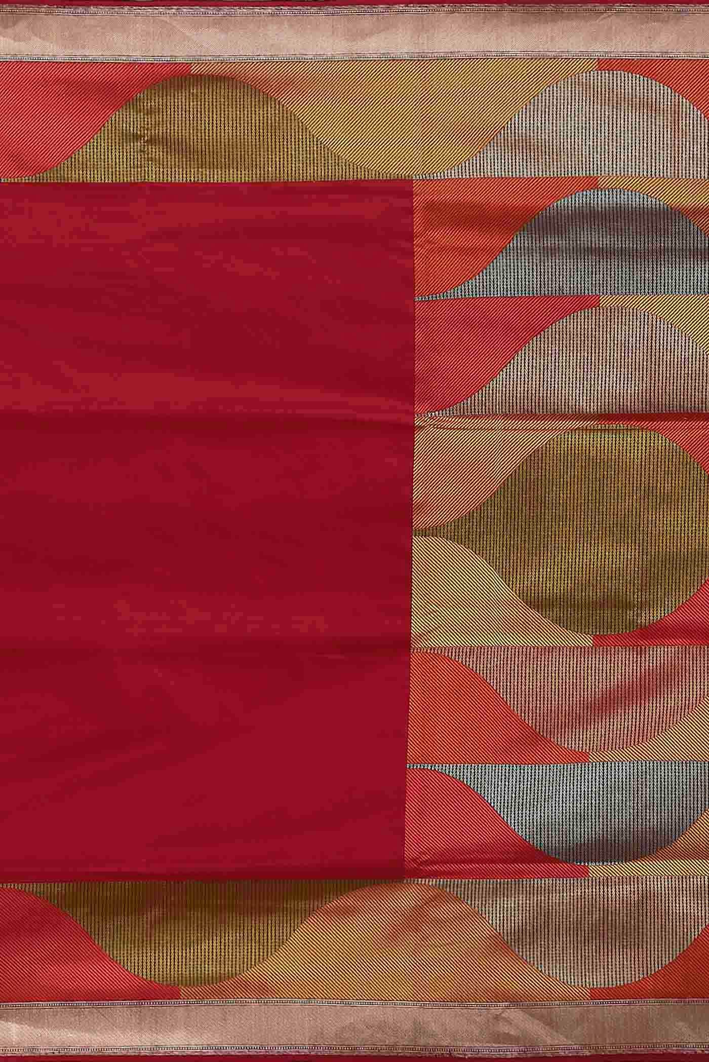 Red Banarasi Silk Saree