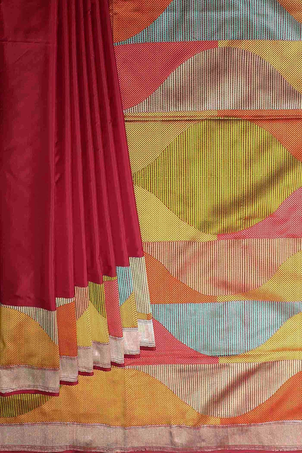 Red Banarasi Silk Saree