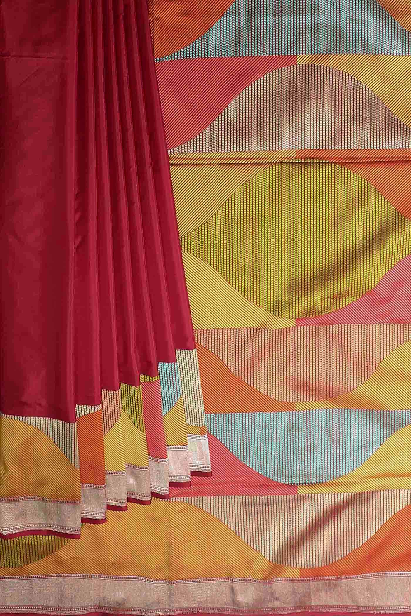 Red Banarasi Silk Saree