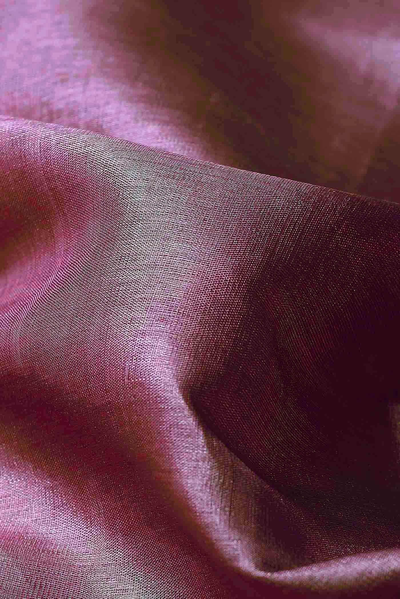 Pink Bhagalpuri Tussar Silk Saree
