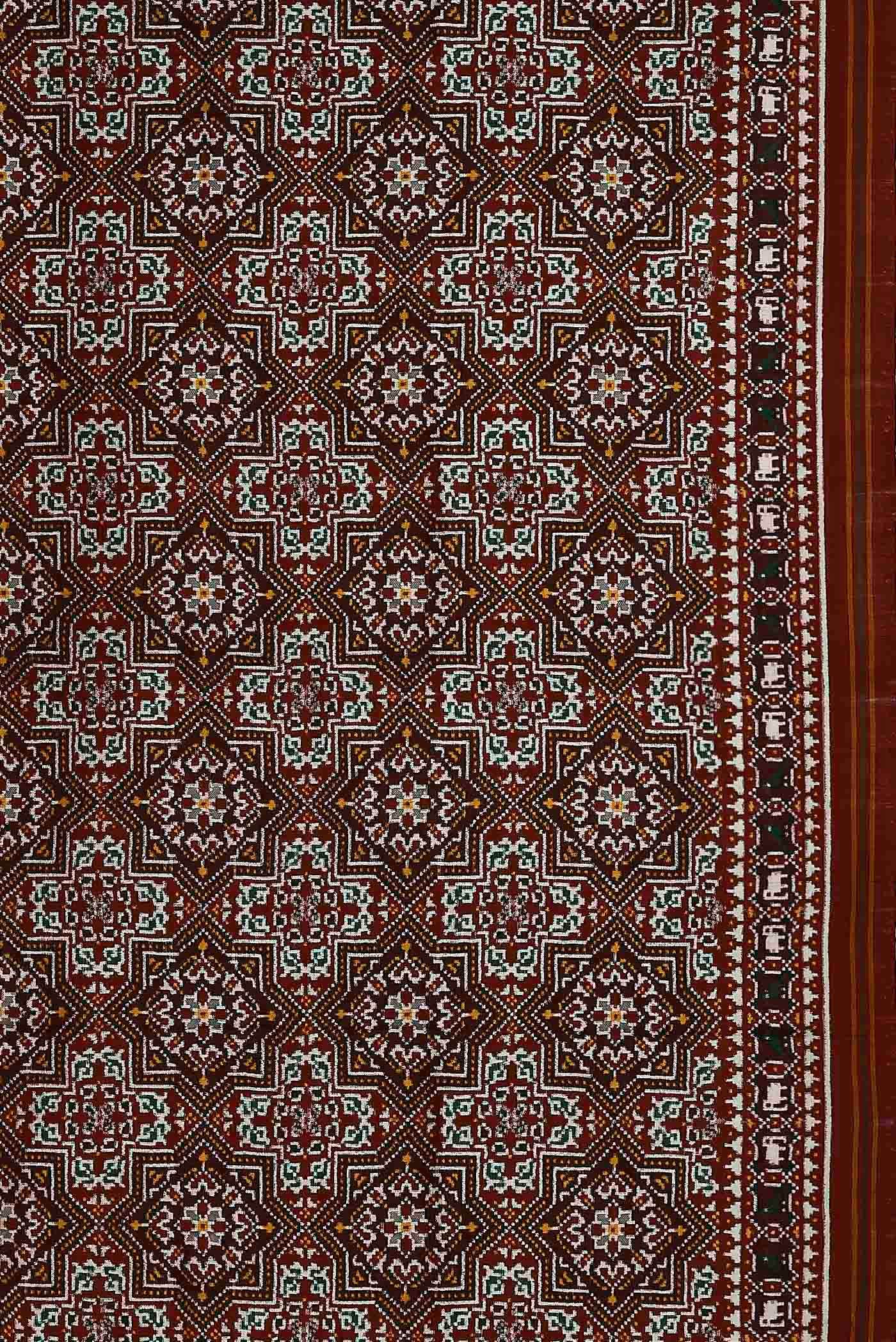 Black Rajkot Patola Silk Saree