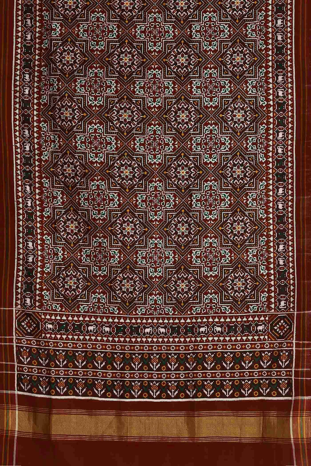 Black Rajkot Patola Silk Saree