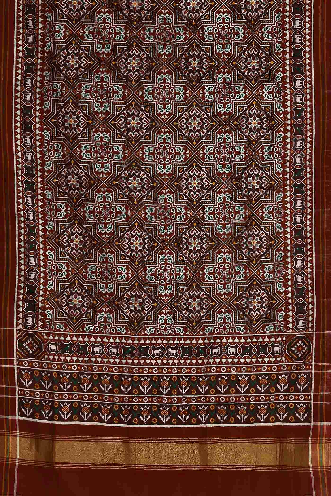 Black Rajkot Patola Silk Saree