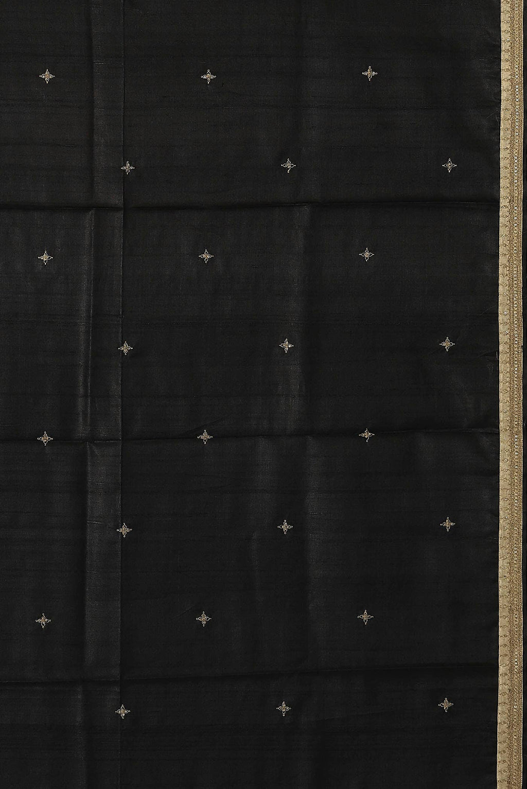 Black Bhagalpuri Tussar Silk Saree