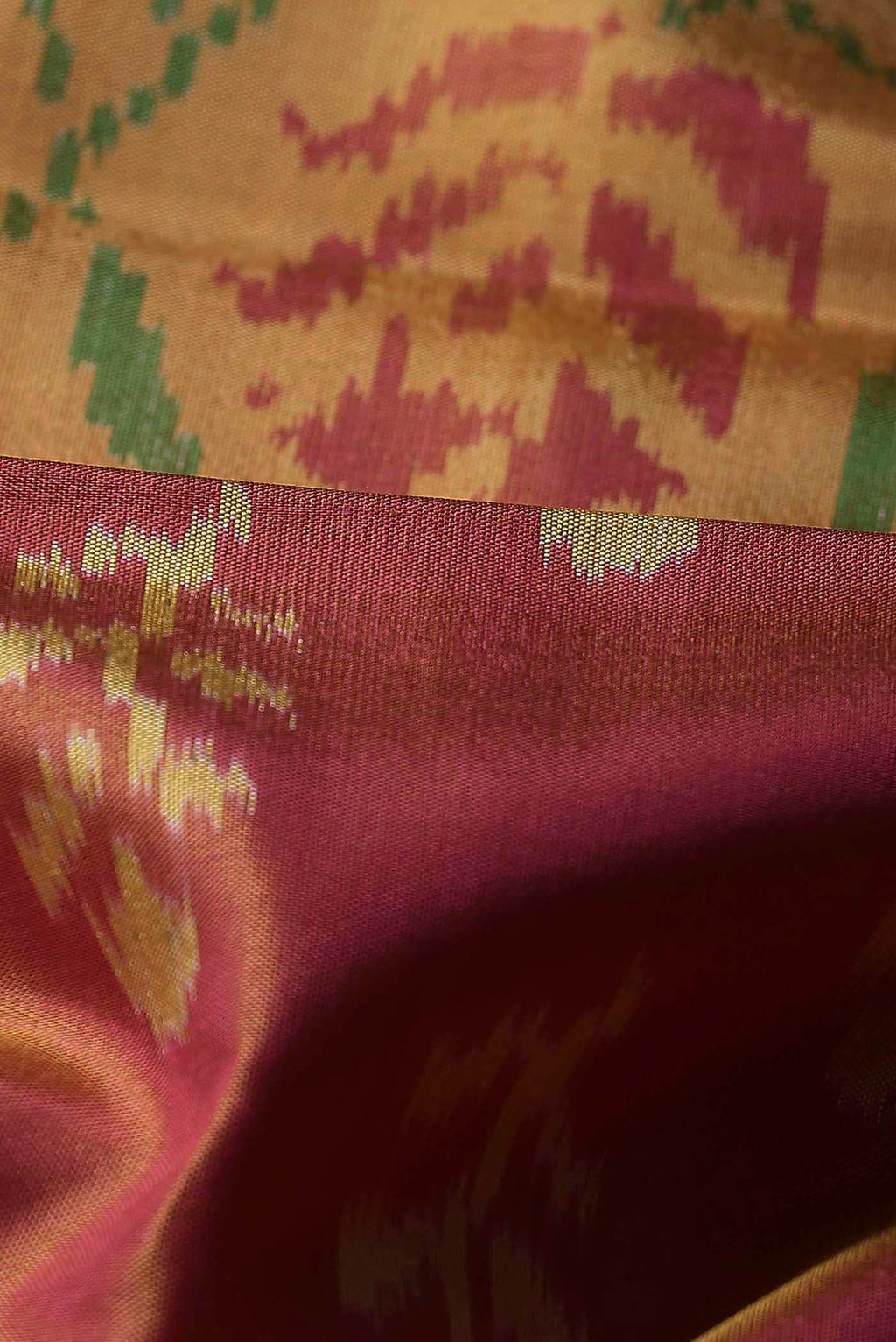 Rust Rajkot Patola Silk Saree