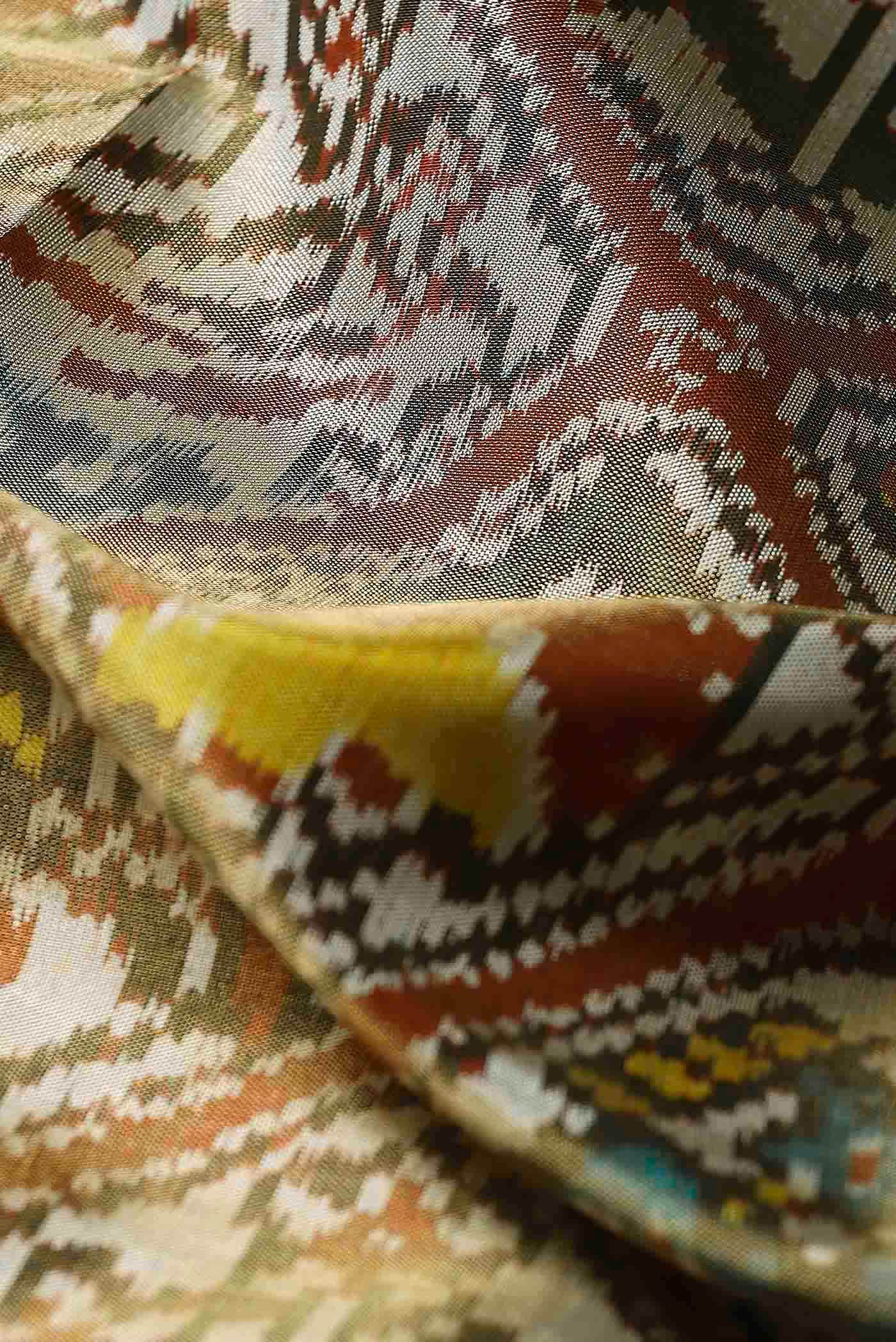 Beige Rajkot Patola Silk Saree