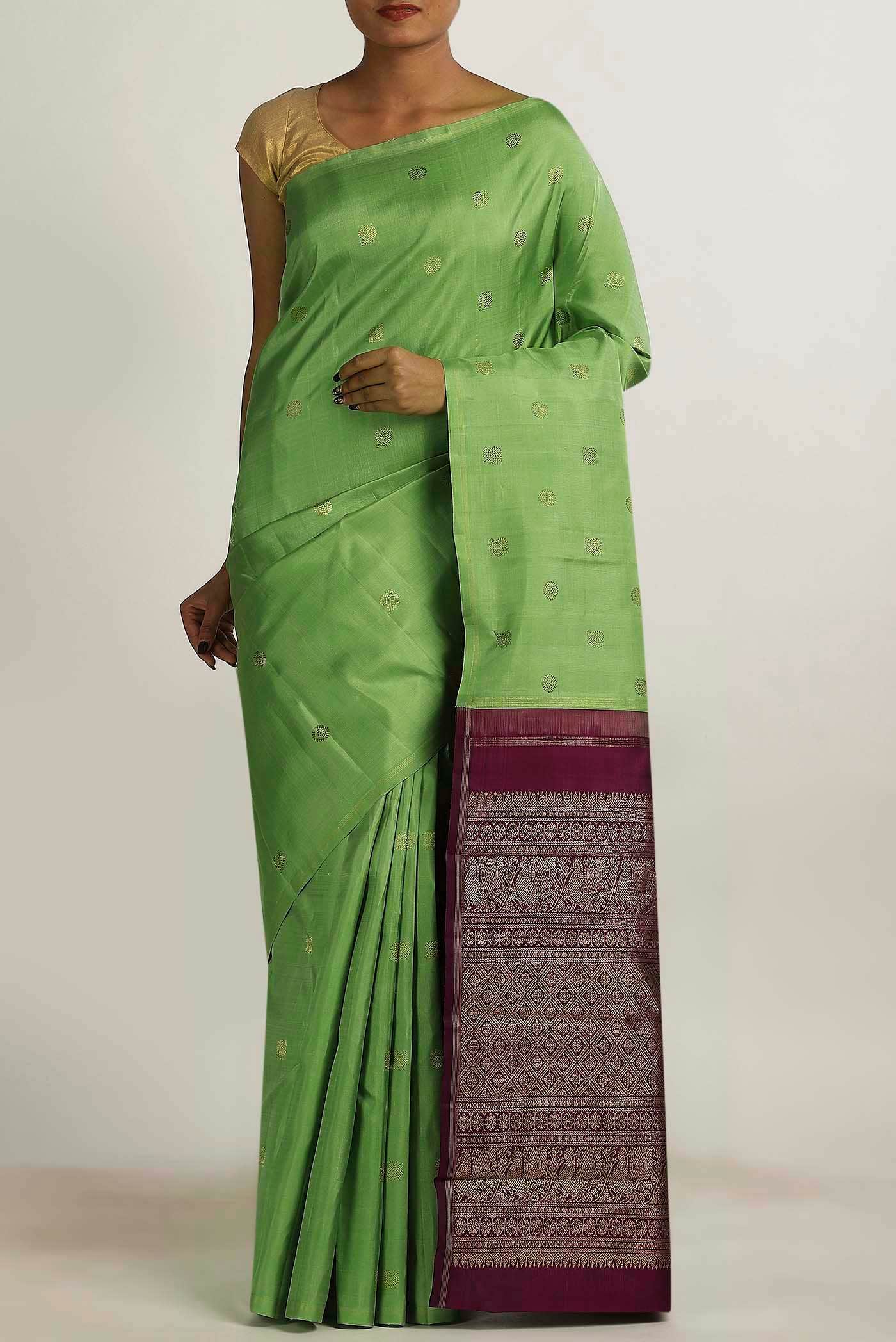 Green Kanchipuram Silk Saree