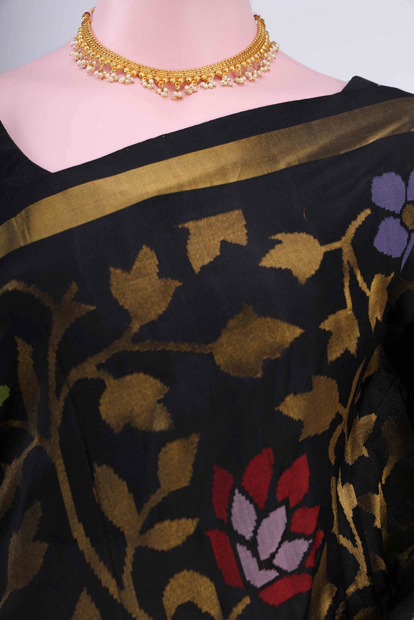 Black Uppada Silk Saree