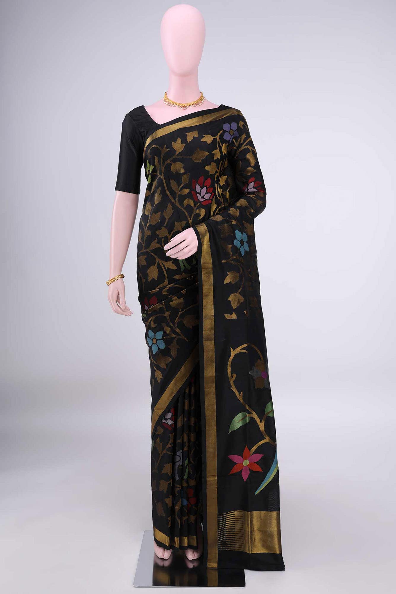 Black Uppada Silk Saree
