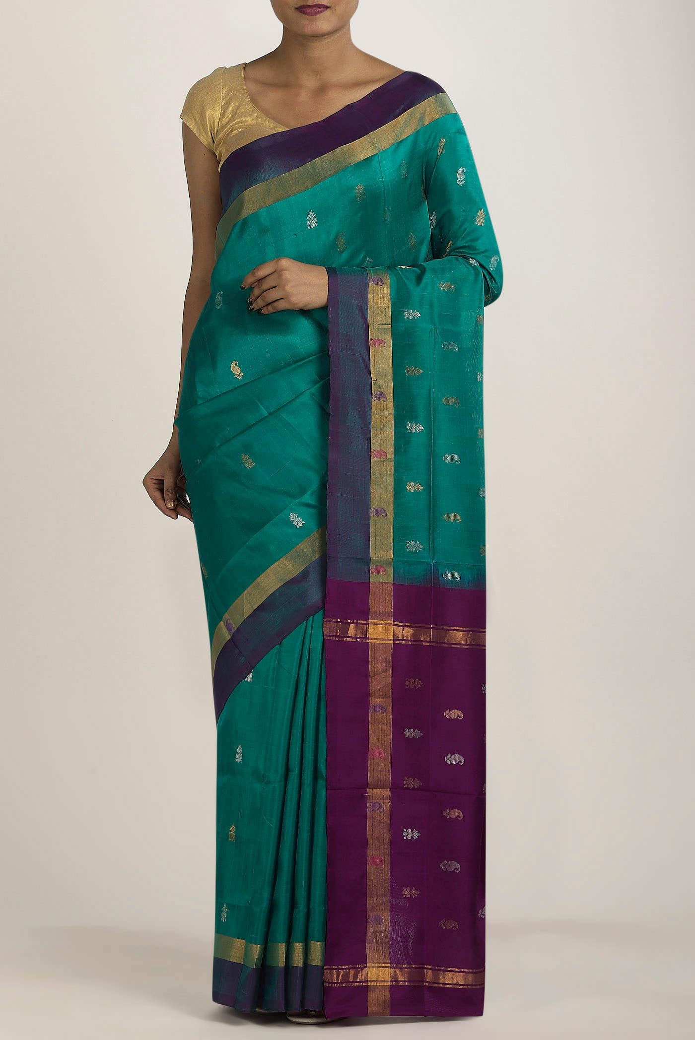 Green Uppada Silk Saree