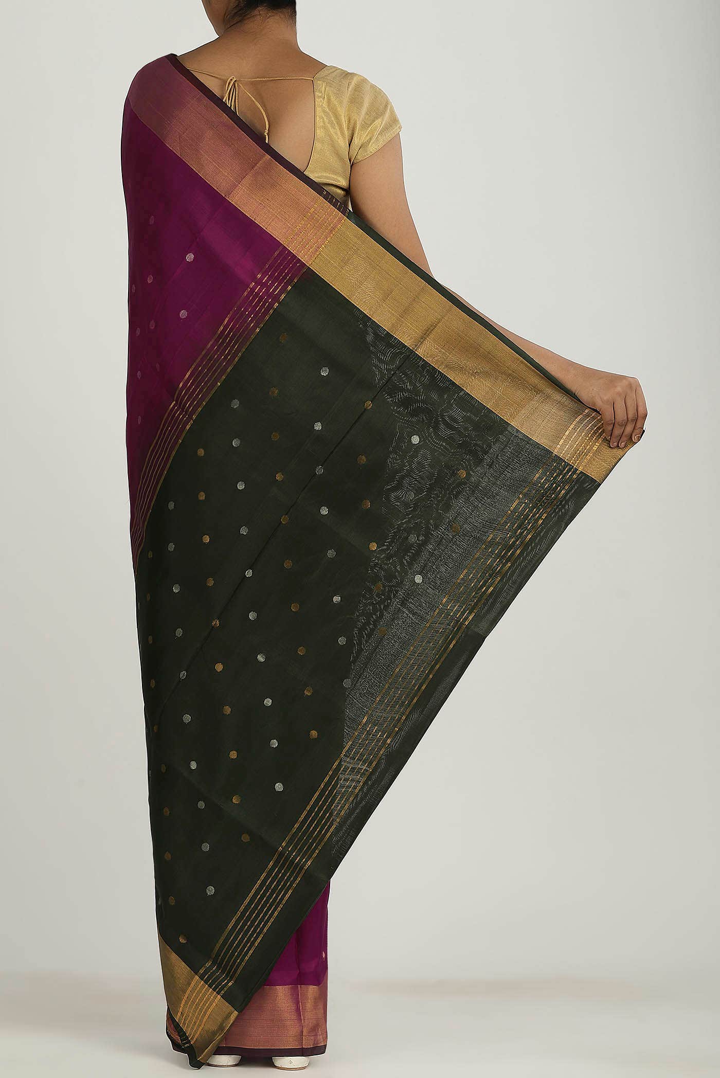 Magenta Uppada Silk Saree