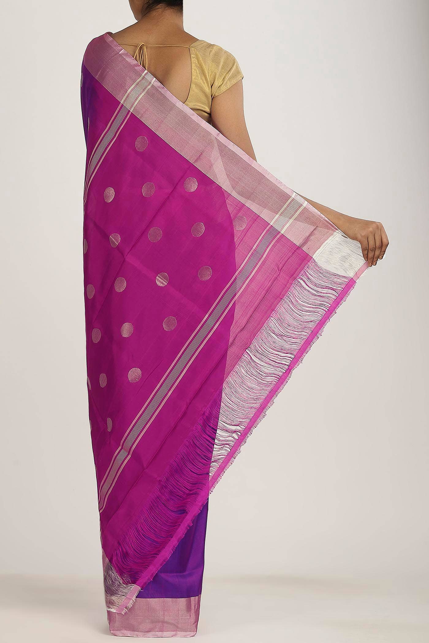 Purple Uppada Silk Saree