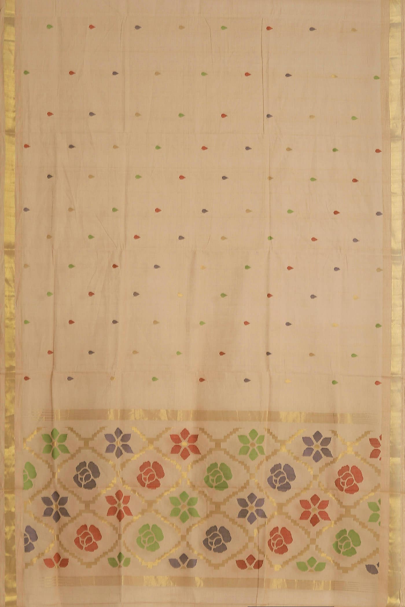 Sandal Uppada Cotton Saree