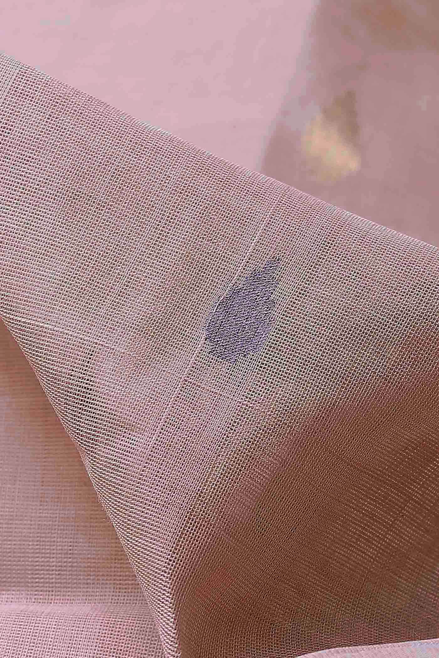 Rose Gold Uppada Cotton Saree