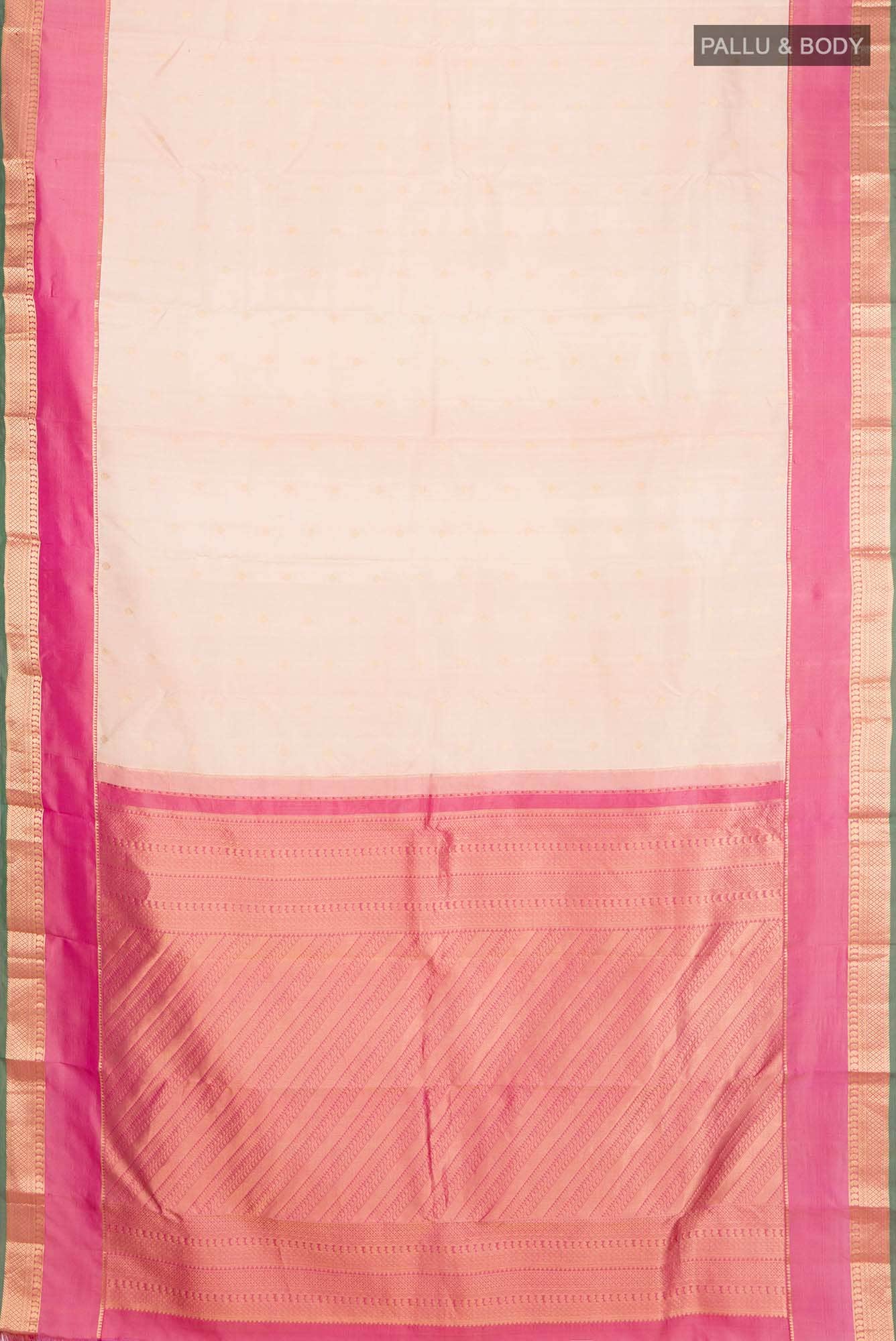 Dark Beige Kanchipuram Silk Saree
