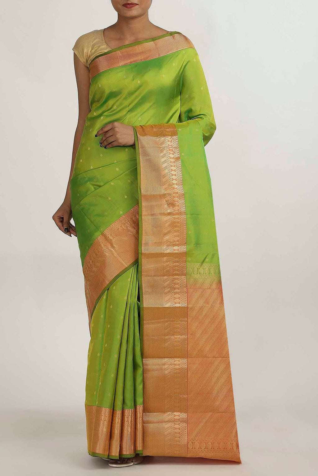 Green Kanchipuram Silk Saree