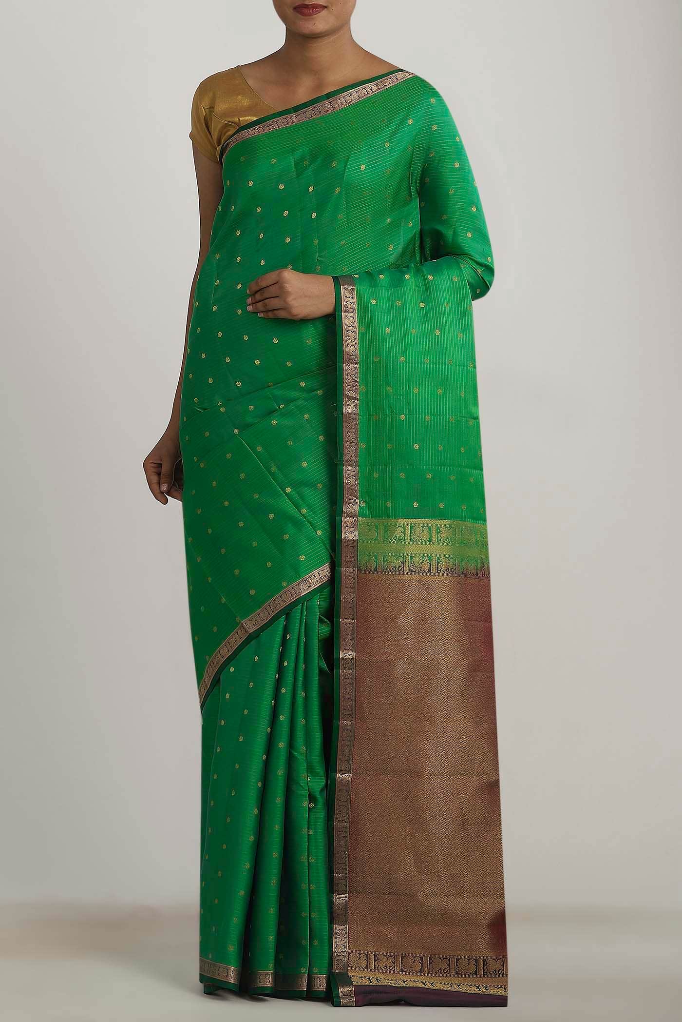 Green Kanchipuram Silk Saree
