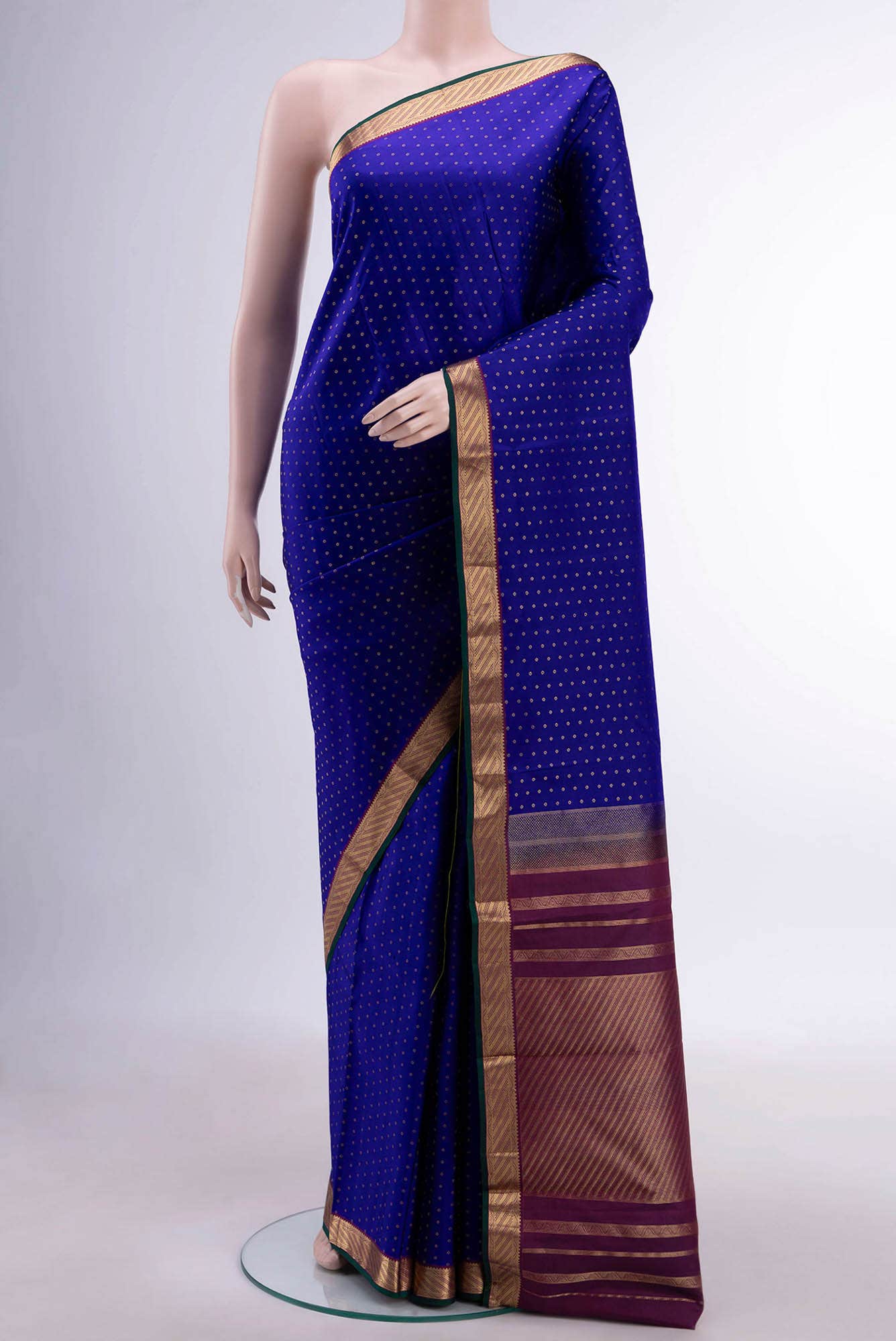 Blue Kanchipuram Saree