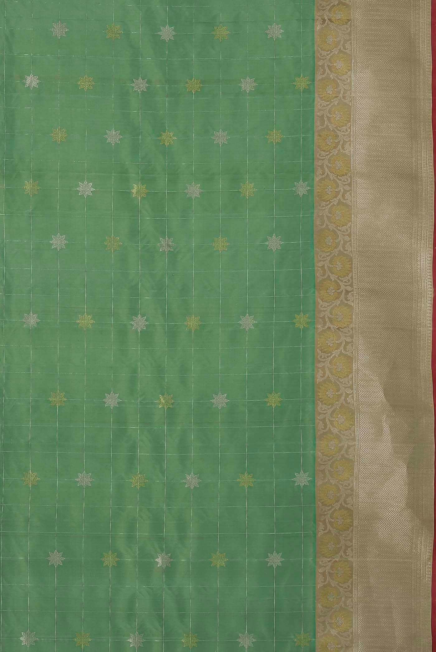 Green Gadwal Silk Saree