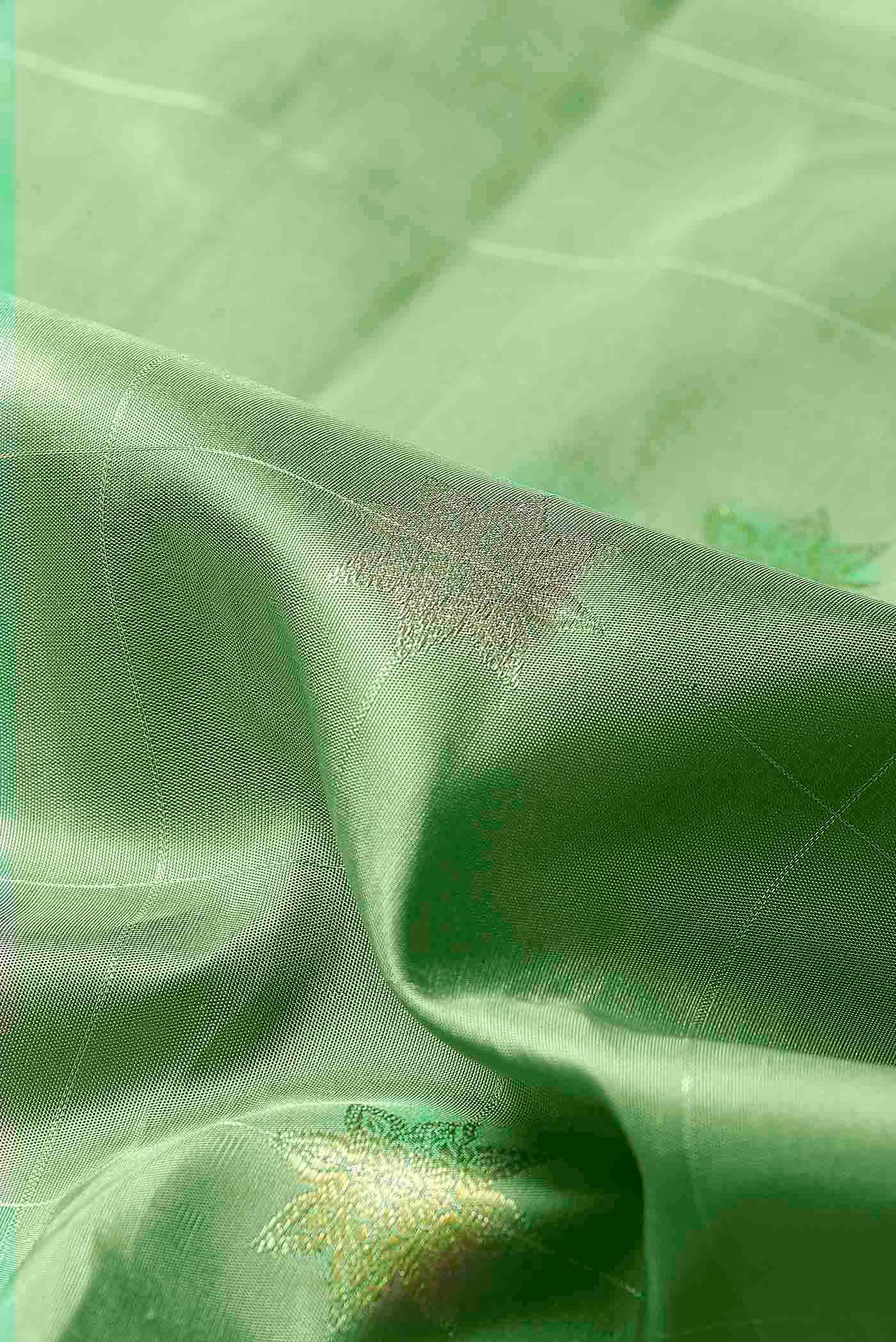 Green Gadwal Silk Saree