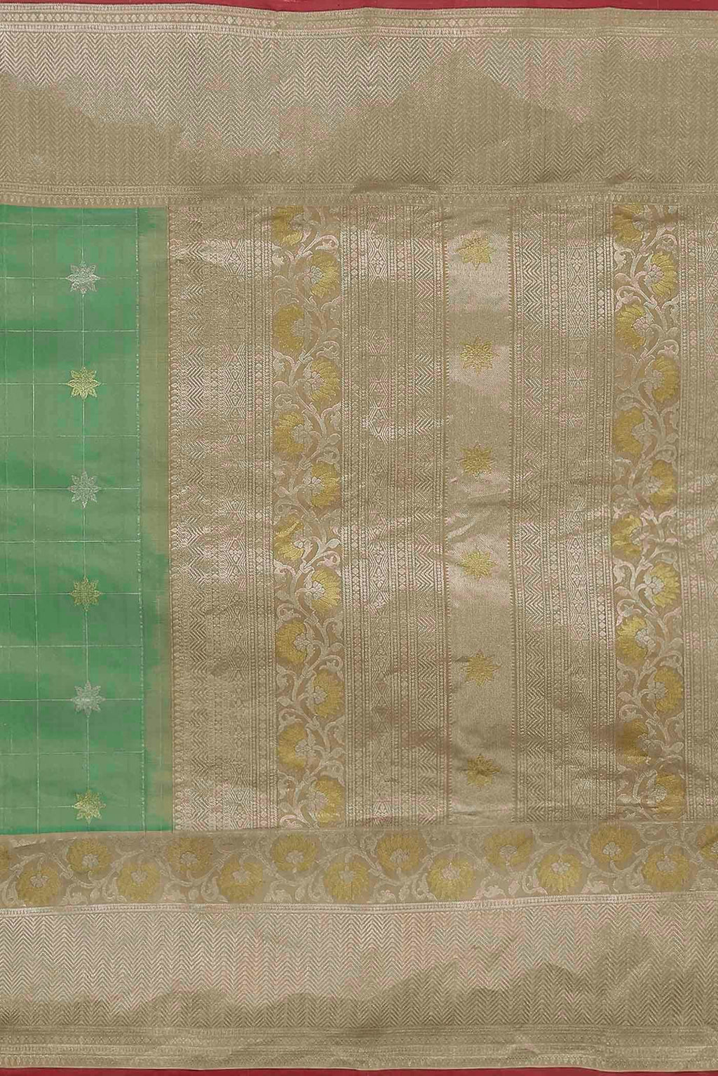 Green Gadwal Silk Saree