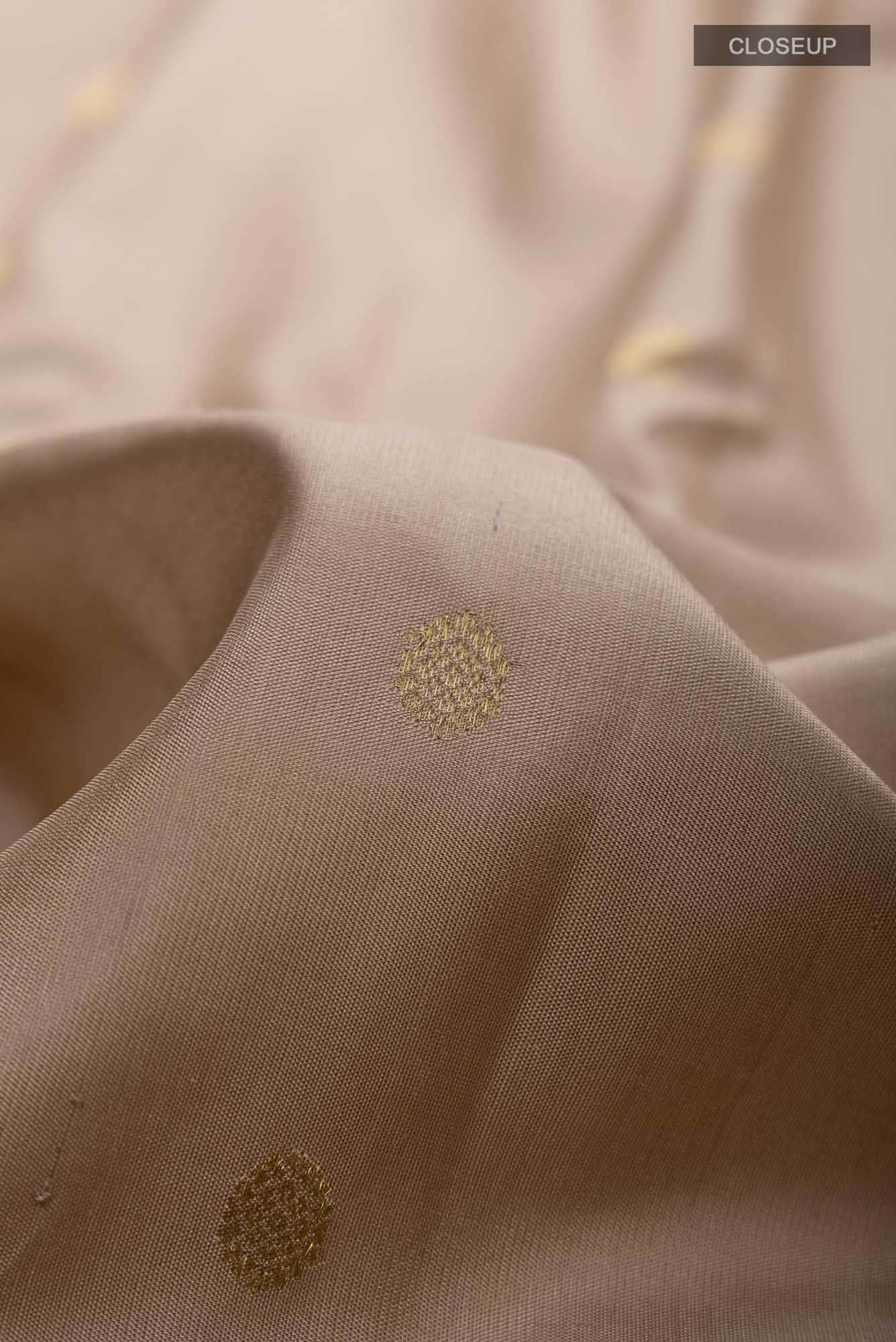 Beige Gadwal Silk Saree
