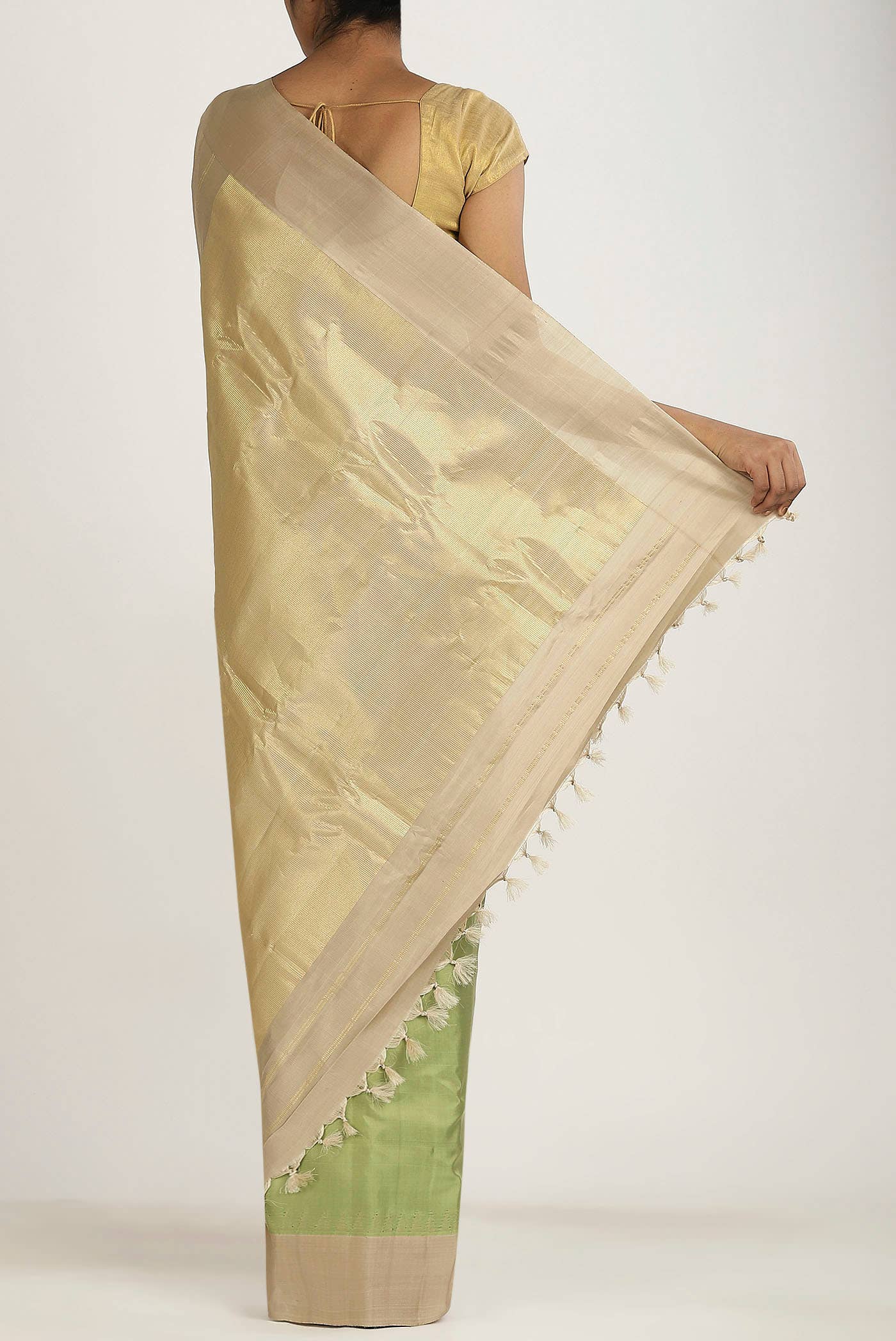 Green Gadwal Silk Saree