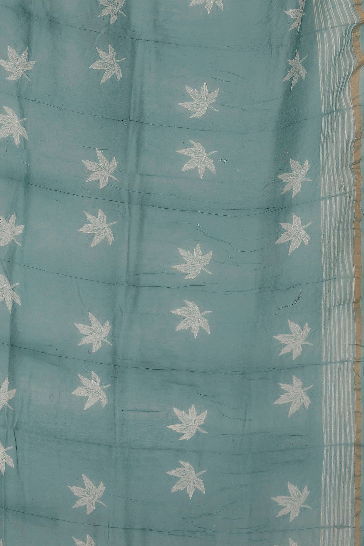 Blue Chanderi Silk Cotton Saree