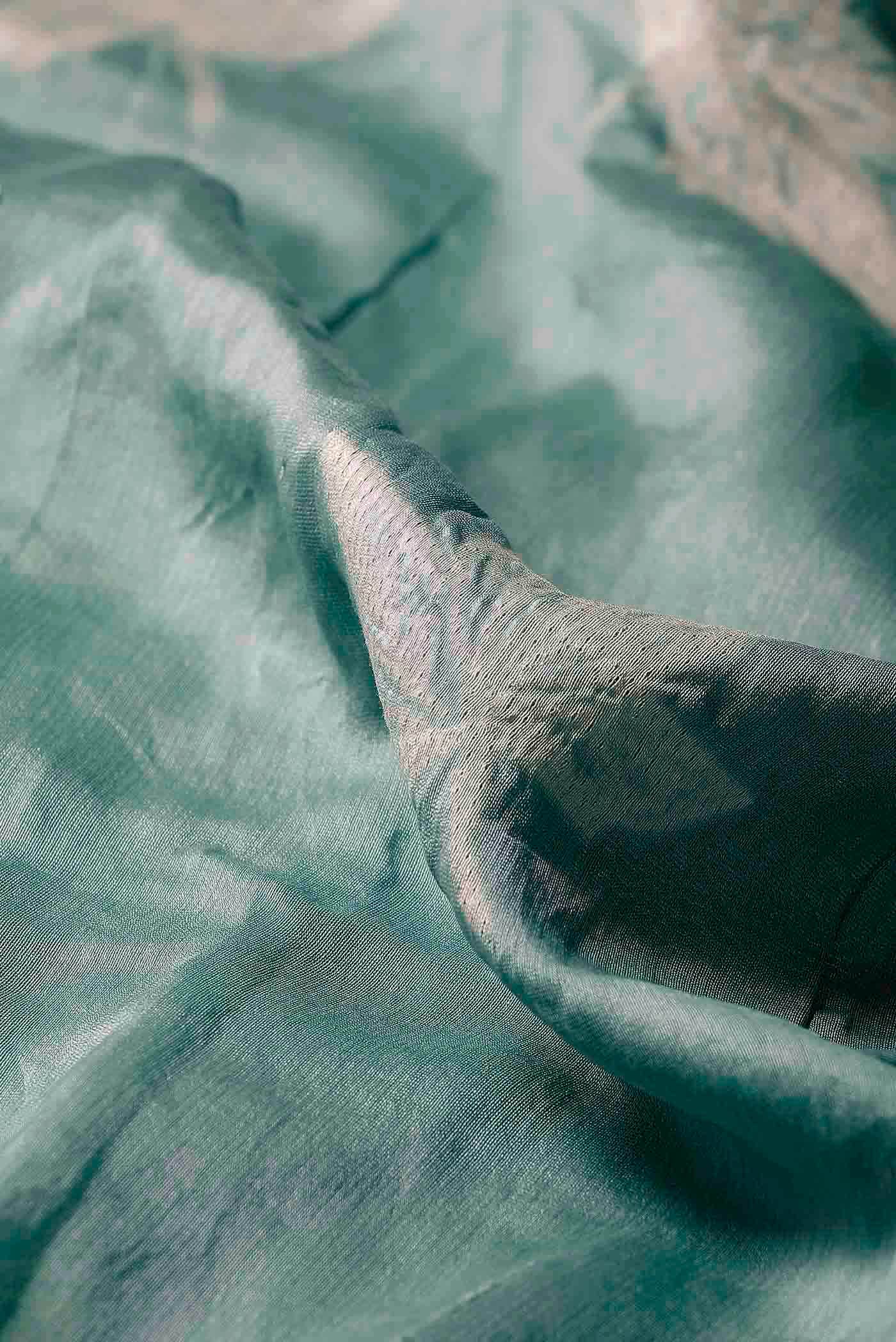 Blue Chanderi Silk Cotton Saree