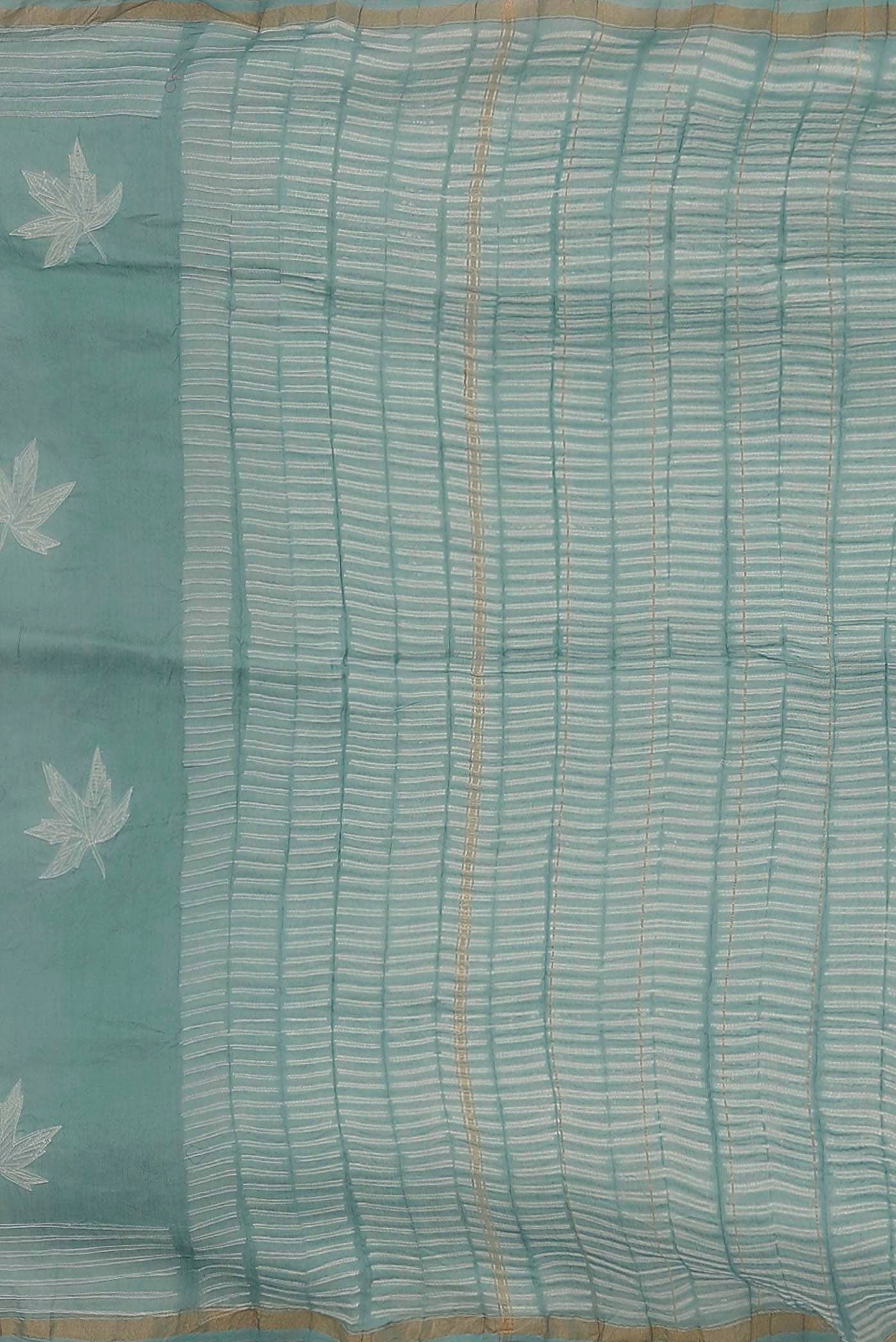 Blue Chanderi Silk Cotton Saree