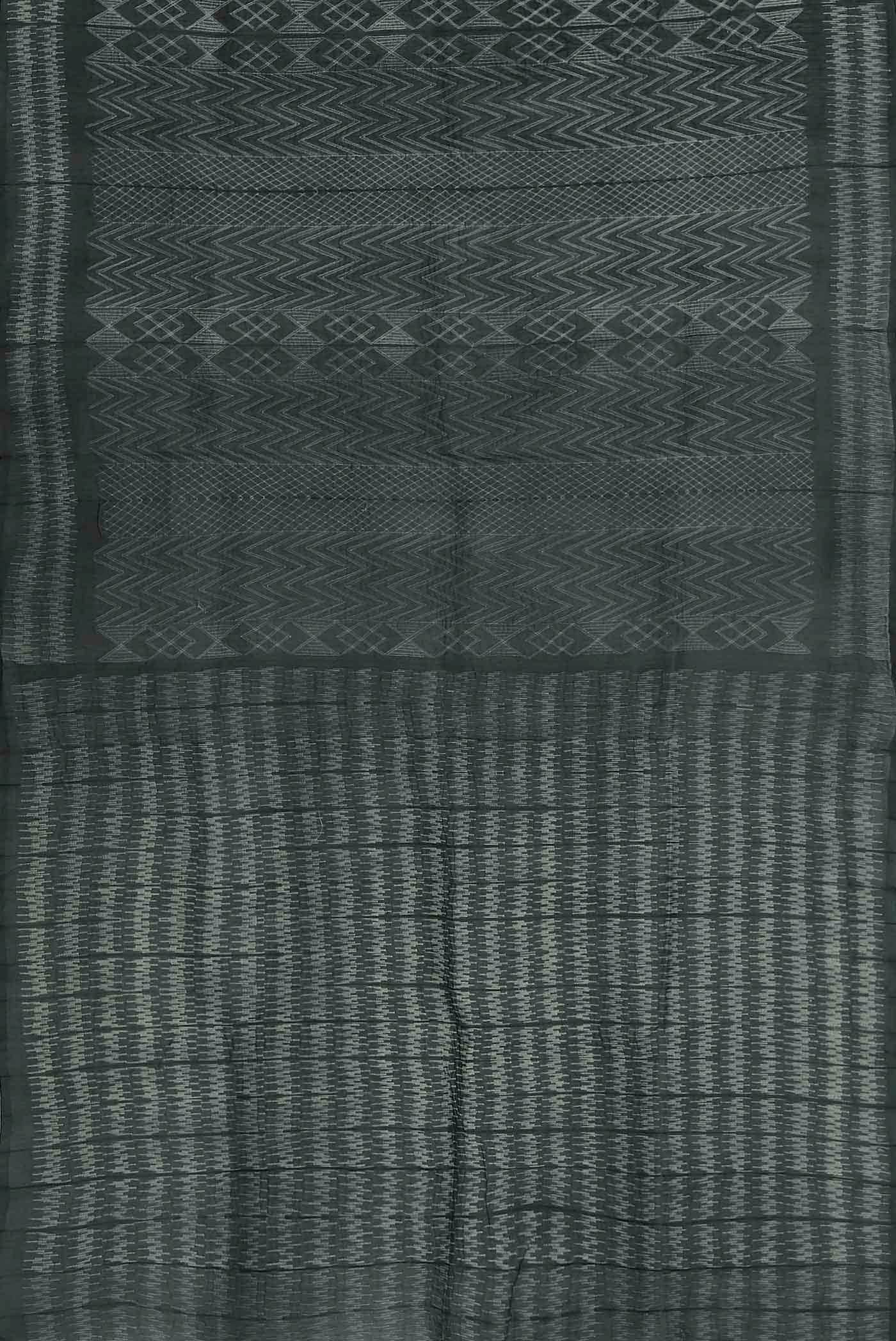 Green Chanderi Silk Cotton Saree
