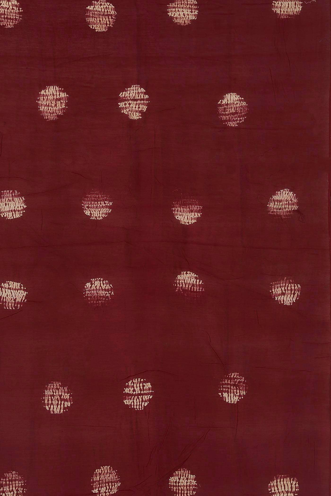 Maroon Chanderi Silk Cotton Saree