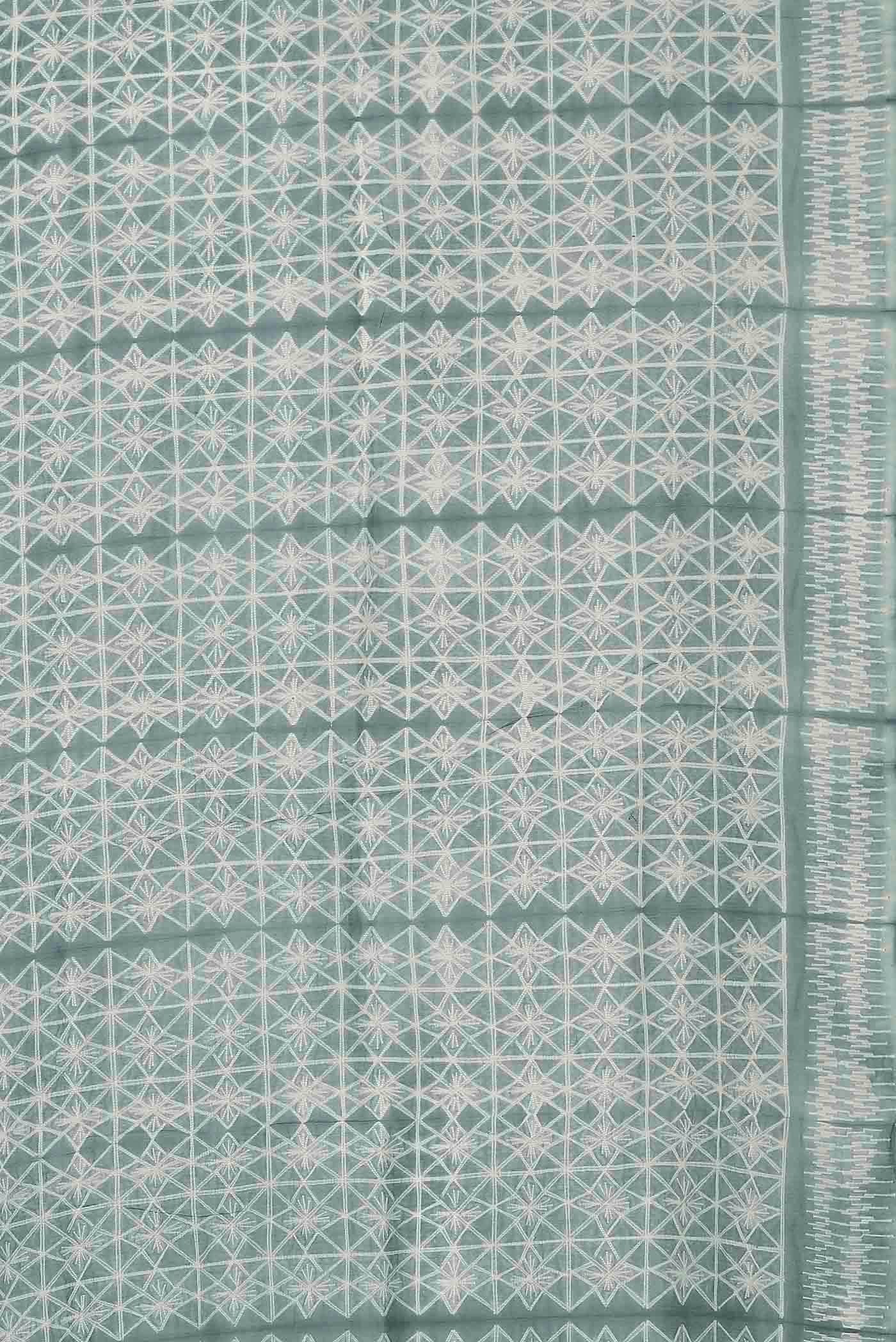 Green Chanderi Silk Cotton Saree