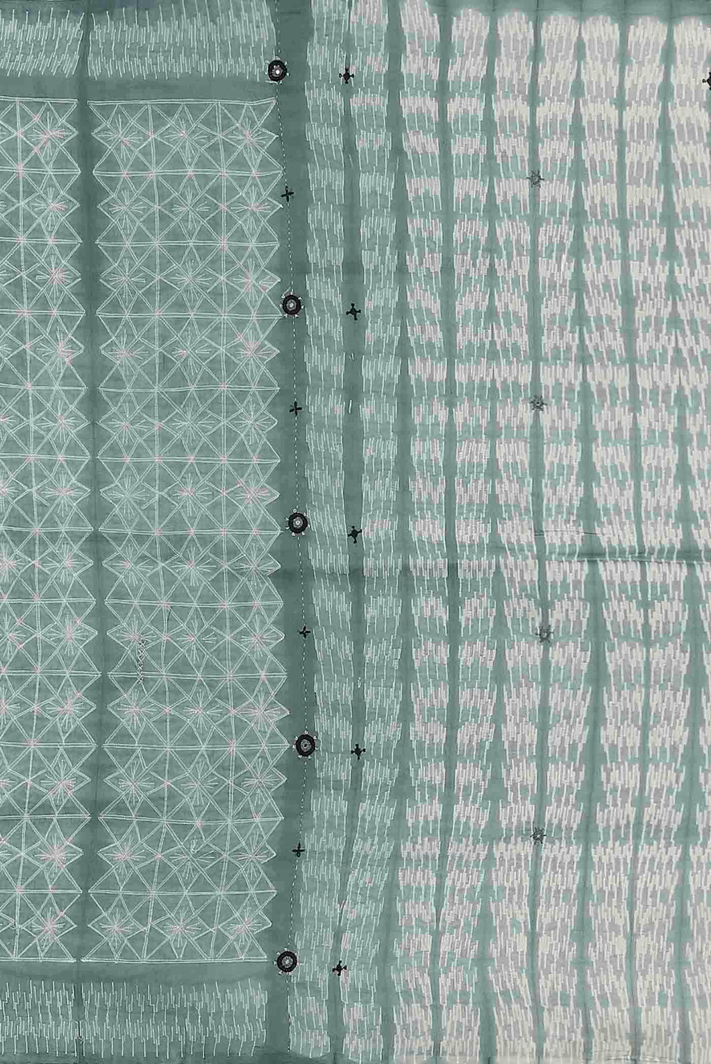 Green Chanderi Silk Cotton Saree